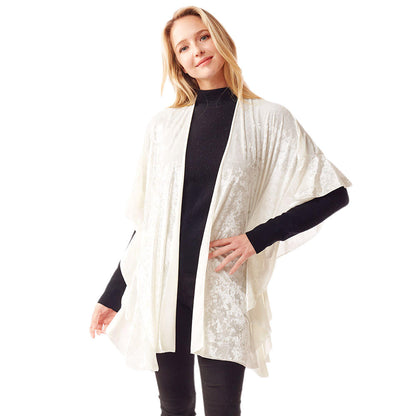 Solid Color Printed Long Velvet Shawl Winter Burnout Shawl Poncho Women Outwear Cover, the perfect accessory, luxurious, trendy, super soft chic capelet, keeps you warm & toasty. You can throw it on over so many pieces elevating any casual outfit! Perfect Gift Birthday, Holiday, Christmas, Anniversary, Wife, Mom, Special Occasion