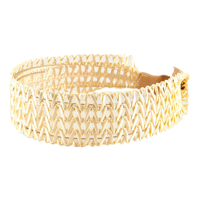 Ivory Woven Headband, Push back your hair with this pretty solid color headband, add a pop of color to any plain outfit! Be ready to receive compliments. Be the ultimate trendsetter wearing this solid color headband with all your stylish outfits! Perfect for everyday wear, special occasions, outdoor festivals and more.