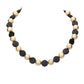Jet Black Round Wood Metal Ball Necklace, delicately polished necklace will enhance your look, versatile enough for wearing straight through the week, perfectly lightweight for all-day wear, coordinate with any ensemble from business casual to everyday wear, the perfect addition to every outfit. Adds a touch of nature-inspired beauty to your look.