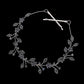 Jet Black Stone Embellished Flower Cluster Vine Bun Wrap Headpiece, Keep your hairstyle as glamorous as you are with this Stone headpiece! Add spectacular sparkle into your hair do. Perfect for adding just the right amount of shimmer & shine, will add a touch of class, beauty and style to your wedding, prom, special events, embellished flower leaf cluster to keep your hair sparkling all day & all night long. 