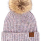 Lavender C.C Classic Rib Beanie With Faux Fur Pom, These awesome trendy women’s Rib Beanie With Faux Fur Pom are Warm, durable and comfortable. This will be your go-to beanie this fall and winter season. The classic style allows you to enhance your outfit, no matter your wardrobe. Accessorize the fun way with this faux fur pom pom hat, Awesome winter gift accessory! Perfect Gift Birthday, Christmas, Stocking Stuffer, Secret Santa, Holiday, Anniversary, Valentine's Day, Loved One.