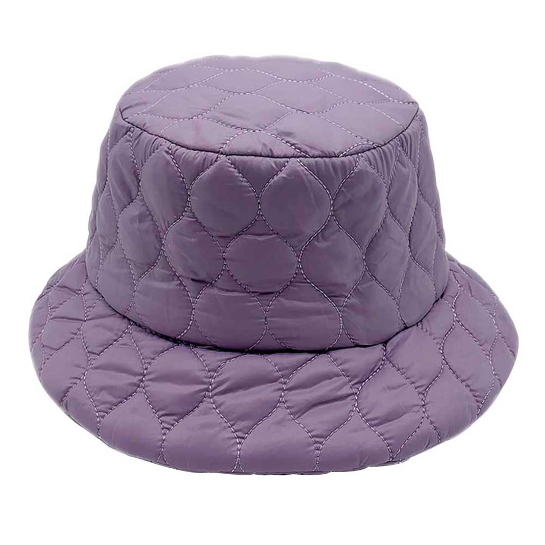 Lavender Wave Padded Bucket Hat, Show your trendy side with this chic Wave Padded Bucket Hat. Have fun and look Stylish anywhere outdoors. Great for covering up when you are having a bad hair day. Perfect for protecting you from the sun, rain, wind, snow, beach, pool, camping, or any outdoor activities. Amps up your outlook with confidence with this trendy bucket hat.