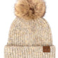 Lemonade C.C Classic Rib Beanie With Faux Fur Pom, These awesome trendy women’s Rib Beanie With Faux Fur Pom are Warm, durable and comfortable. This will be your go-to beanie this fall and winter season. The classic style allows you to enhance your outfit, no matter your wardrobe. Accessorize the fun way with this faux fur pom pom hat, Awesome winter gift accessory! Perfect Gift Birthday, Christmas, Stocking Stuffer, Secret Santa, Holiday, Anniversary, Valentine's Day, Loved One.