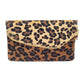 Leopard Cow Patterned Folding Clutch Bag, look like the ultimate fashionista when carrying this small chic bag, great for when you need something small to carry or drop in your bag, Birthday Gift, Valentine's Day Gift, Anniversary Gift, Love You Gift, Mother's Day Gift, Thank you Gift