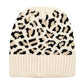 Beige Leopard Pattern Ribbed Knit Cuff Beanie Hat before running out the door reach for this toasty beanie to keep you incredibly warm. Fun accessory, it's the autumnal touch to finish your ensemble. Birthday Gift, Christmas Gift, Anniversary Gift, Regalo Navidad, Regalo Cumpleanos, Regalo Dia del Amor, Valentine's Day Gift