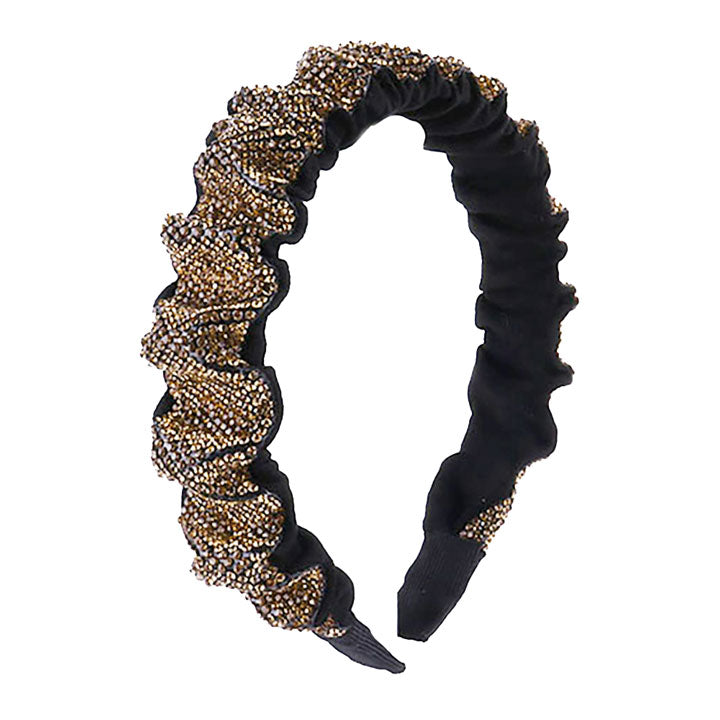 Light Col  Topaz Trendy Braided Knotted Bling Pleated Headband. Create a natural look while perfectly matching your color with the easy to use Braided Headband. Adds a super neat and trendy twist to any boring style. Perfect for everyday wear; special occasions, outdoor festivals and more. Available in a variety of colors!