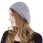 Gray Knitted Beret Hat, this Women Beret Hat is made with care and love from very soft and warm yarn. Wear it to lend a modern liveliness above a raincoat on trans-seasonal days in the city. Birthday Gift , Christmas Gift , Anniversary Gift, Regalo Navidad, Regalo Cumpleanos, Valentine's Day Gift.
