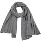 Light Gray Soft Recycled Fine Yarn Cuff Scarf, Fashionable and stylish, Accent your look with this soft, highly versatile scarf. delicate, warm, on trend & fabulous, a luxe addition to any cold-weather ensemble. Great for daily wear in the cold winter to protect you against chill, This elegant quality scarf is a great addition to your collection of fashion accessories. Awesome winter gift accessory!