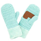Light Mint C C Solid Color Knitted Mitten Gloves, give your look so much more eye-catching with a solid color. It gives you a cozy feel, very fashionable, attractive, and cute looking in the winter season and cold days. This easy and classic glove is soft and muted. Before running out the door into the cool air, you’ll want to reach for these toasty gloves to keep your hands incredibly warm. An awesome pair of gloves that fits with any outfit with style.