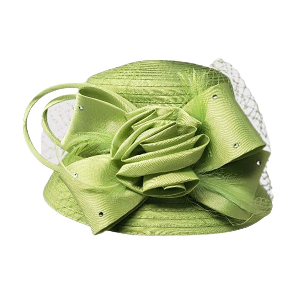 Lime Studded Bow Flower Mesh Dressy Hat, is an elegant and high-fashion accessory for your modern couture. Unique and elegant hats, family, friends, and guests are guaranteed to be astonished by this studded bow dressy hat. The fascinator hat with exquisite workmanship is soft, lightweight, skin-friendly, and very comfortable to wear. 