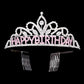 Lt Rose Happy Birthday Message Rhinestone Princess Tiara, Turn any cake into a royal treat for your daughter's princess birthday party with this princess Tiara. Add a magical touch to any woman at her birthday party by wearing this princess tiara. She will be instantly transformed into a fairytale princess at a Birthday party.