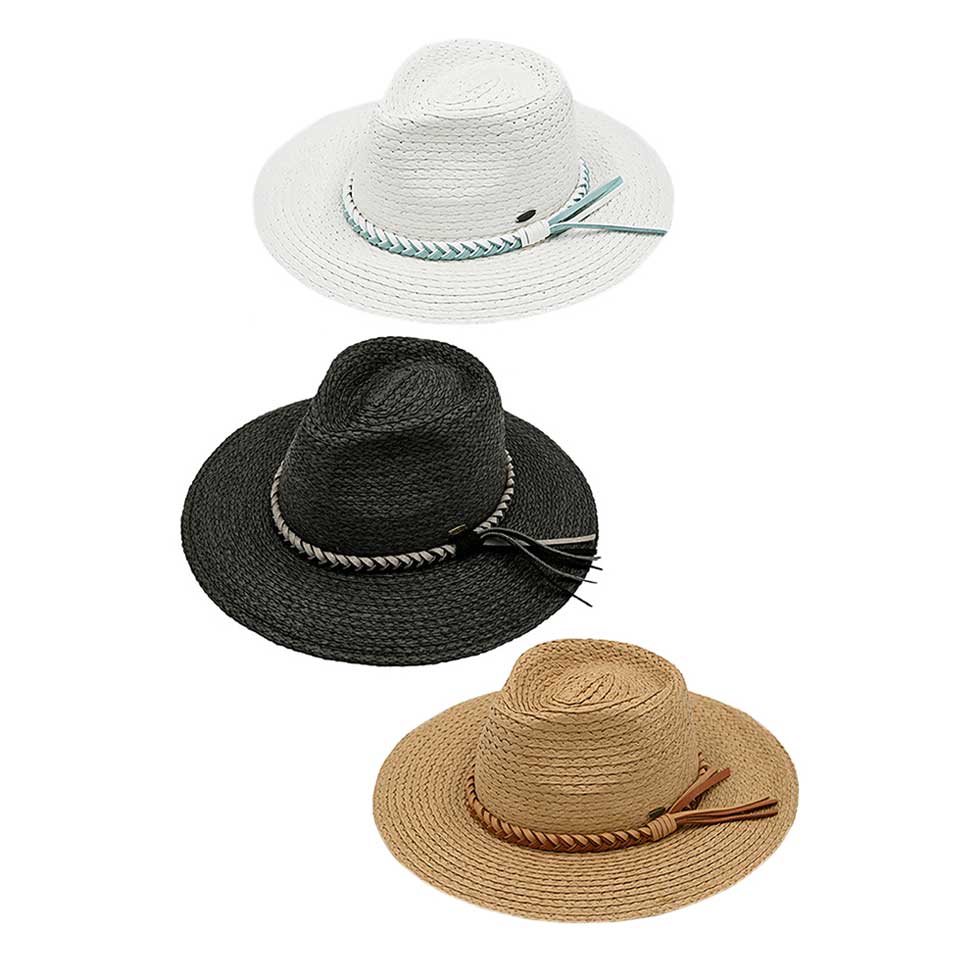Main C.C Paper Straw Braided Panama Hat, Keep your styles on even when you are relaxing at the pool or playing at the beach. Large, comfortable, and perfect for keeping the sun off of your face, neck, and shoulders. Perfect summer, beach accessory. Ideal for travelers who are on vacation or just spending some time in the great outdoors. 