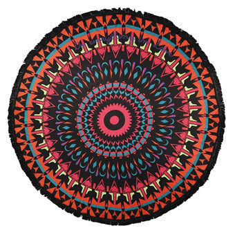 Multi Color Mandala Print Multi-Way Fringe Round Beach Throw Towel it’s time to enjoy those summertime vibes with a fun day at the beach, vacation or by the poolside with your friends! Mandala Print Beach Towel Blanket Great Birthday Gift, Mother's day gift, Anniversary Gift, Just because, Beach Towel, Beach Throw, vacay ready 