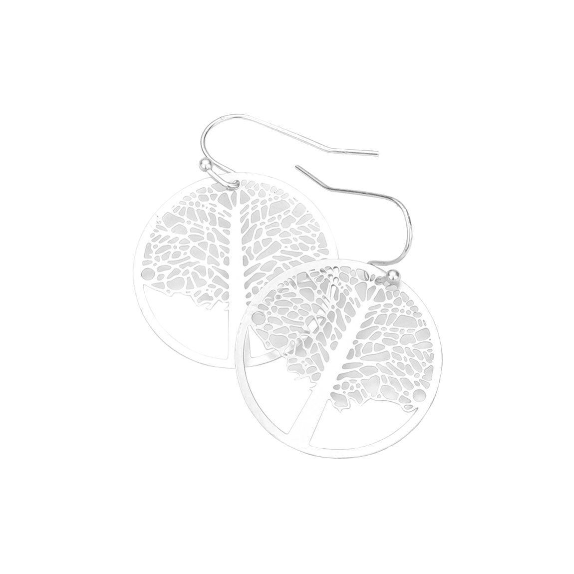 Matte Silver Brass Metal Tree of Life Dangle Earrings, a tree dangle Earrings makes a standout addition to your collection designed adds a pop of color to any outfit style, earrings that fits your lifestyle! Lightweight and comfortable for wearing all day long. Perfect Birthday Gift, Anniversary Gift, Mother's Day Gift, Just Because Gift, Thank you Gift.