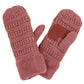 Mauve C C Solid Color Knitted Mitten Gloves, give your look so much more eye-catching with a solid color. It gives you a cozy feel, very fashionable, attractive, and cute looking in the winter season and cold days. This easy and classic glove is soft and muted. Before running out the door into the cool air, you’ll want to reach for these toasty gloves to keep your hands incredibly warm. An awesome pair of gloves that fits with any outfit with style.