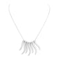 Worn Finish Metal Bar Fringe Necklace, Metal Necklace, Bar Necklace, suits any style & occasion wear over your favorite tops & dresses this season! Timeless treasure, versatile, goes with anything from business casual to everyday wear! Great gift: Vacation, Birthday, Anniversary, Christmas, Just Because, Valentine's, Vacation, Mother's day, Easter, Hanukkah