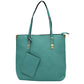 Mint Faux Leather 2 In 1 Shoulder Bag Tote Handbag. Look like the ultimate fashionista with these vintage shoulder bags! Add something special to your outfit! This fashionable bag will be your new favorite accessory. Perfect Birthday Gift, Anniversary Gift, Mother's Day Gift, Graduation Gift, Valentine's Day Gift.