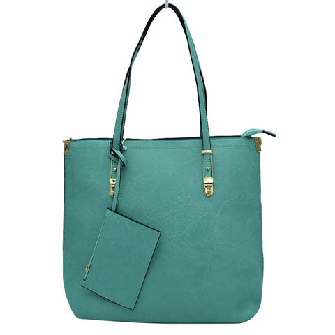 Mint Faux Leather 2 In 1 Shoulder Bag Tote Handbag. Look like the ultimate fashionista with these vintage shoulder bags! Add something special to your outfit! This fashionable bag will be your new favorite accessory. Perfect Birthday Gift, Anniversary Gift, Mother's Day Gift, Graduation Gift, Valentine's Day Gift.