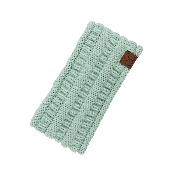 Mint C.C Solid Ribbed Ponytail Earmuff Headband Knit Ear Warmer Headband; soft ribbed knit ear warmer will shield you from cold weather ensuring all day comfort. The ear band is wide, soft & comfortable adding a sleek style to your ensemble. Perfect Gift Christmas, Birthday, Holiday, Anniversary, Valentine's Day, Loved One
