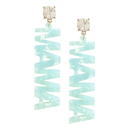 Mint Round Stone Celluloid Acetate Message Link Dangle Earrings, is jewelry that fits your lifestyle, adding a pop of pretty color. Enhance your attire with these vibrant beautiful message link dangle earrings to dress up or down your look. Look like the ultimate fashionista with these earrings! add something special to your outfit! It will be your new favorite accessory.