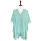 Mint Tassel Trimmed Solid Cover Up, Luxurious, trendy, super soft chic capelet, keeps you warm and toasty. You can throw it on over so many pieces elevating any casual outfit! Perfect Gift for Wife, Birthday, Holiday, Christmas, Anniversary, Fun Night Out.