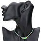 Mint Triple Flower Accented Freshwater Pearl Station Necklace, Get ready with these Pearl Necklace, put on a pop of color to complete your ensemble. Perfect for adding just the right amount of shimmer & shine and a touch of class to special events. Perfect Birthday Gift, Anniversary Gift, Valentine's Day Gift.