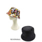 Multi Flower Patterned Reversible Bucket Hat, show your trendy side with this flower patterned bucket hat. Have fun and look Stylish. You can easily fold this bucket hat and put it in any backpack. Great for covering up when you are having a bad hair day, perfect for keeping the sun off of your face, neck, and shoulders Perfect summer, beach accessory.