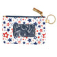 Mutli American USA Star Patterned Id Wallet Detachable,  looks like the ultimate fashionista when carrying USA star patterned id wallet, You can keep your ID card in this bag and also when you need something small to carry or drop in your bag. Show your love for Your country with this sweet patriotic  USA star patterned id wallet. Red, white, and blue are used for a trendy fireworks flare.