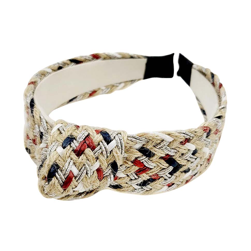 Multi Braided Burnout Knot Headband, will make you feel extra glamorous. Push back your hair with this Braided Burnout headband, and spice up any plain outfit! Be ready to receive compliments. Be the ultimate trendsetter wearing this chic headband with all your stylish outfits! Perfect for covering up a bad hair day! Great gift for your loved one.