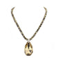 Multi Teardrop Pendant Bling Necklace, Add this simple teardrop Pendant necklace to any look for a hint of bling! delicately polished necklace will enhance your look, versatile enough for wearing straight through the week, perfectly lightweight for all-day wear, coordinate with any ensemble from business casual to everyday wear, the perfect addition to every outfit. Adds a touch of nature-inspired beauty to your look. 