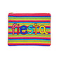 Multi Fiesta Seed Beaded Message Clutch Crossbody Bag, these awesome fiesta message clutch crossbody bags are a wonderful accessory for your fiesta Day outfit or any other occasion where you need some extra luck! Be the ultimate fashionista carrying this trendy fiesta Seed Beaded clutch bag! Great for when you need something small to carry or drop in your bag. perfect for makeup, money, credit cards, keys or coins, and many more things.