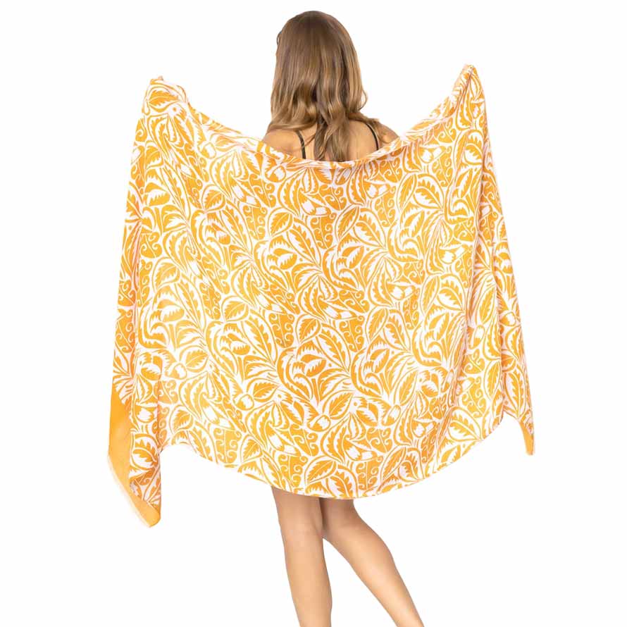 Mustard Floral Paisley Printed Oblong Scarf, this timeless floral printed oblong scarf is a soft, lightweight, and breathable fabric, close to the skin, and comfortable to wear. Sophisticated, flattering, and cozy. look perfectly breezy and laid-back as you head to the beach. A fashionable eye-catcher will quickly become one of your favorite accessories.