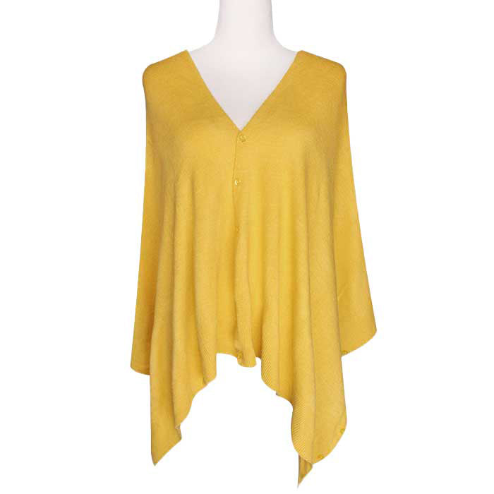 Mustard Solid Button Poncho, These famous multi-purpose ponchos are wonderfully versatile and can be worn in many different ways: as a poncho; a shrug; a cardigan; a scarf; a snood; and a shawl. Timeless beautiful Poncho is ensure your upper body stays perfectly warm when the temperatures drop. A fashionable eye catcher, will quickly become one of your favorite accessories, the thickness is perfect for autumn winter and spring, fine gift for women, girl, mom.