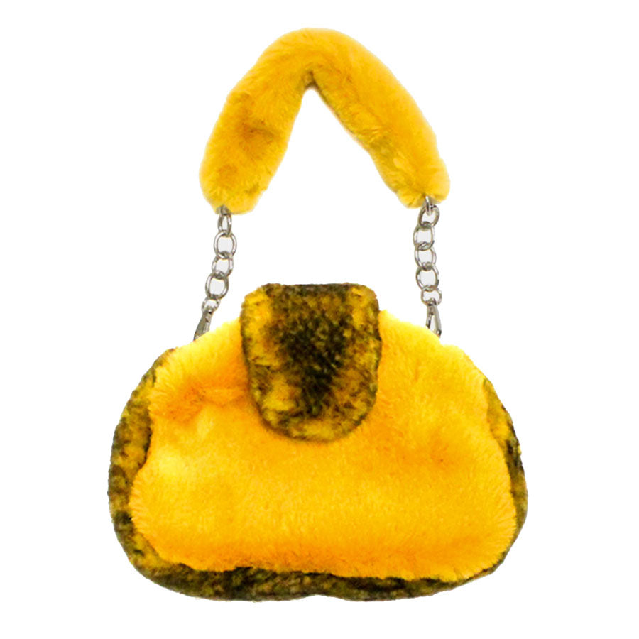 Mustard Pattern Detailed Faux Fur Shoulder Bag. Look like the ultimate fashionista carrying this small quilted bag! It will be your new favorite accessory. Easy to carry specially lightweight ideal for a night out on the town. Perfect Gift for Birthday, Holiday, Christmas, New Years, Anniversary, Valentine's day.