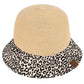 Natural C.C Baby Leopard Print Cloche Straw Bucket Hat, whether you’re basking under the summer sun at the beach, lounging by the pool, or kicking back with friends at the lake, a great hat can keep you cool and comfortable even when the sun is high in the sky. Large, comfortable, and perfect for keeping the sun off of your face, neck, and shoulders, ideal for travelers who are on vacation or just spending some time in the great outdoors.