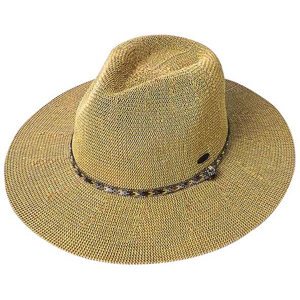 Natural C.C Rhinestone Bugle Bead Trim Panama Hat, get ready with this rhinestone panama hat to receive the best compliments on any special occasion. It looks so pretty, bright, and elegant on any special occasion. These panama hats are perfect for parties, Weddings, Evenings, bridal parties, and any other special occasion.