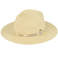 Natural Natural C.C Gem Stone Trim Band Straw Panama Sunhat, Keep your styles on even when relaxing at the pool or playing at the beach. Large, comfortable, and perfect for keeping the sun off your face, neck, and shoulders. Perfect summer, beach accessory. Ideal for travelers who are on vacation or just spending some time in the great outdoors. A great sunhat can keep you cool and comfortable even when the sun is high in the sky. 