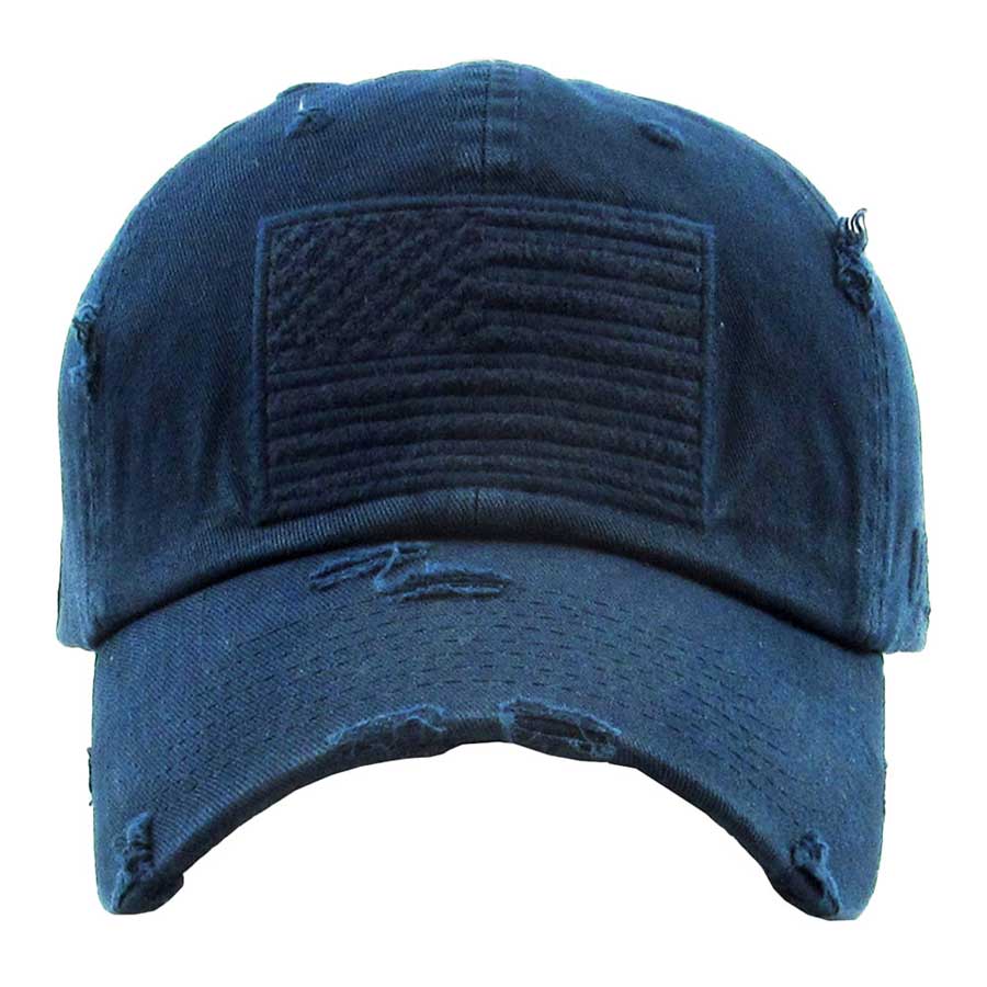 Navy American USA Flag Vintage Baseball Cap, Show your patriotic side with this cute patriotic  USA flag style American Flag baseball cap. Perfect to keep the sun out of your eyes, and to pull your hair back during exercises such as walking, running, biking, hiking, and more! Adjustable Velcro strap gives you the perfect fit. its awesome vintage look, Soft textured, embroidered with fun statement will become your favorite cap.