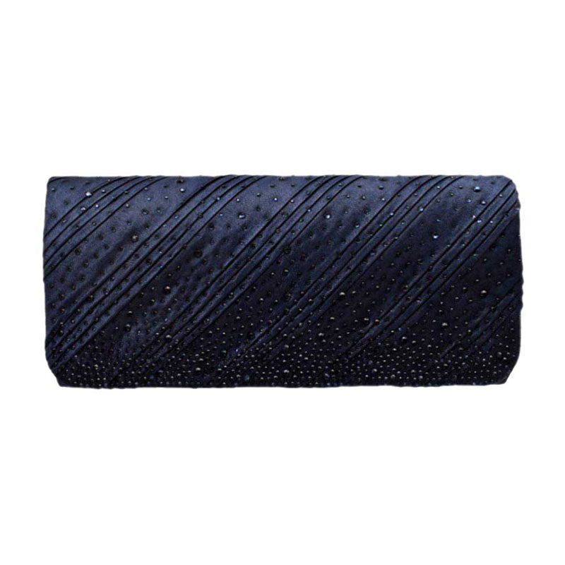 Navy Diagonal Line Detailed Bling Evening Clutch Crossbody Bag. Look like the ultimate fashionista with these Crossbody bags! Add something special to your outfit! This fashionable bag will be your new favorite accessory. Perfect Birthday Gift, Anniversary Gift, Mother's Day Gift, Graduation Gift, Valentine's Day Gift.