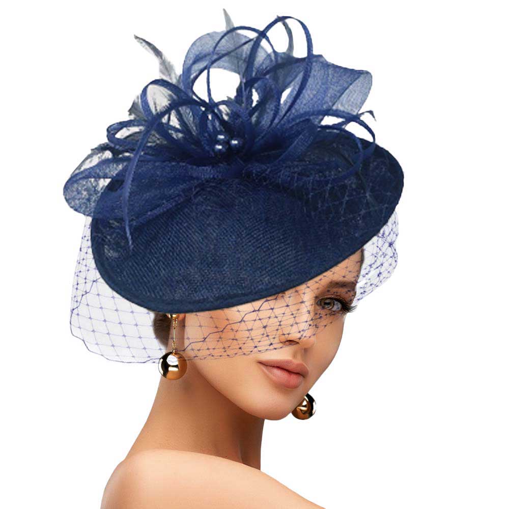 Navy Feather Mesh Fascinator Headband, Stylish Fascinator hat, noble, delicate mesh feathers and material is compertable and easy wearing also add glamour and fancy charming. This timeless pieces are Perfect for a fancy formal event, a ladies luncheon, a tea party, cocktail party, prom, Kentucky Derby, Grand National, Melbourne Cup, Triple Crown, wedding or any special occasion.