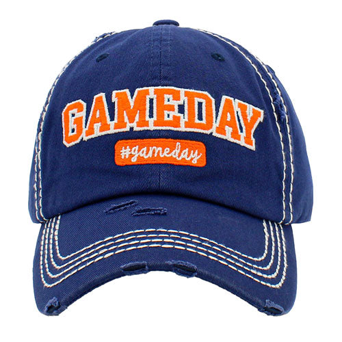 Navy Gameday Vintage Baseball Cap, it is an adorable baseball cap that has a vintage look, giving it that lovely appearance. These stylish vintage caps all feature catchy, message themed that are sure to grab some attention. The perfect gift for all occasions! These baseball are available in a wide variety of designs. Whether you're looking for a holiday present, birthday present, or just something cool to wear, this hat is for you.