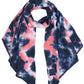 Navy Pink C C Tie Dye Bias Cut Scarf With Rubber Patch, add a beautiful look and touch of perfect class to your outfit in style. Nicely designed with tie dye that gives a unique and awesome appearance with comfort and warmth. Perfect weight makes it wearable to complement your outfit, or with your favorite fall jacket. Great for daily wear in the cold winter to protect you against the chill.