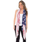 Navy Red American USA Flag Oblong Scarf, Accent your look with this soft, highly versatile scarf. Great for daily wear in the cold winter to protect you against chill, classic infinity-style scarf. Perfect Gift for Wife, Mom, Birthday, Holiday, Anniversary, Fun Night Out, Valentine's Day Gift.