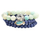 Navy Semi Precious Wood Beaded Layered Bracelets. Beautifully crafted design adds a gorgeous glow to any outfit. Jewelry that fits your lifestyle! Perfect Birthday Gift, Anniversary Gift, Mother's Day Gift, Anniversary Gift, Graduation Gift, Prom Jewelry, Just Because Gift, Thank you Gift.