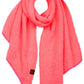 Neon Hot Pink C C Bias Cut Scarf With Whipstitched Edging, Add a beautiful look and touch of perfect class to your outfit in style. Nicely designed with whipstitched Edging that gives a unique yet awesome appearance with comfort and warmth. Perfect weight makes it wearable to complement your outfit, or with your favorite fall jacket. Great for daily wear in the cold winter to protect you against the chill.