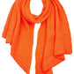 Neon Orange C C Bias Cut Scarf With Whipstitched Edging, Add a beautiful look and touch of perfect class to your outfit in style. Nicely designed with whipstitched Edging that gives a unique yet awesome appearance with comfort and warmth. Perfect weight makes it wearable to complement your outfit, or with your favorite fall jacket. Great for daily wear in the cold winter to protect you against the chill.