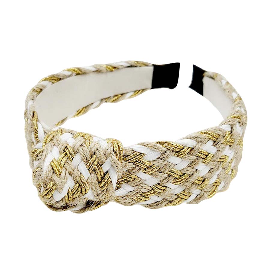 Neutral Braided Burnout Knot Headband, will make you feel extra glamorous. Push back your hair with this Braided Burnout headband, and spice up any plain outfit! Be ready to receive compliments. Be the ultimate trendsetter wearing this chic headband with all your stylish outfits! Perfect for covering up a bad hair day! Great gift for your loved one.
