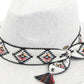 Oatmeal C C Vegan Felt Panama Brim Hat with Aztec Trim Band, the beautiful design of this Panama Hat makes you stand out and can coordinate with any outfit while going out. Whether basking under the summer sun at the beach, lounging by the pool, or kicking back with friends at the lake, this awesome Panama hat can keep you cool and comfortable even when the sun is high. It's large, comfortable, and perfect for keeping the sun off your face, neck, and shoulders.