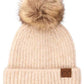 Oatmeal C.C Classic Rib Beanie With Faux Fur Pom, These awesome trendy women’s Rib Beanie With Faux Fur Pom are Warm, durable and comfortable. This will be your go-to beanie this fall and winter season. The classic style allows you to enhance your outfit, no matter your wardrobe. Accessorize the fun way with this faux fur pom pom hat, Awesome winter gift accessory! Perfect Gift Birthday, Christmas, Stocking Stuffer, Secret Santa, Holiday, Anniversary, Valentine's Day, Loved One.