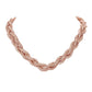 Peach Bling Braided Necklace. Beautifully crafted design adds a gorgeous glow to any outfit. Jewellery that fits your lifestyle! stunning bling braided necklace will sparkle all night long making you shine out like a diamond. perfect for a night out on the town or a black tie party. Perfect Gift for Birthday, Anniversary, Prom, Mother's Day Gift, Thank you Gift.